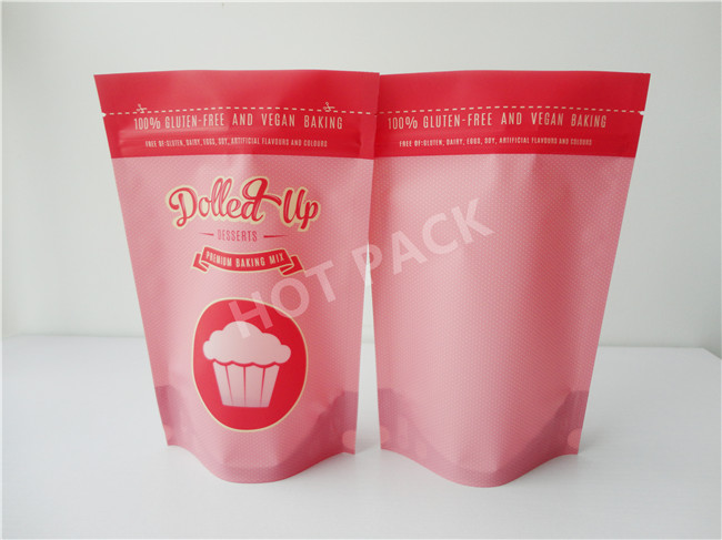 Dolled Up 100 % Gluten Free And Vegan Baking Food Grade Stand Up Pouch