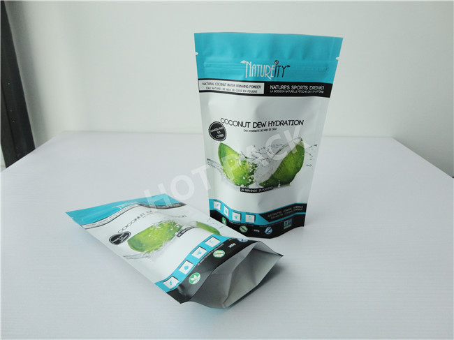 Plastic Stand Up Tea Blending And Packaging Pouch Recyclable Moisture Proof