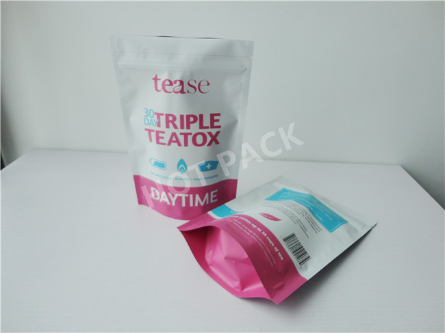 Custom Green Printed Poly Snack Packaging Bags With Zipper Free Standing