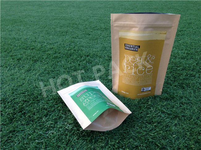 MOPP / PE Stand Up Powder Packaging Bags , Plastic Pouch Food Packaging