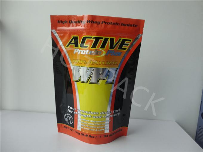 Different Flavor Whey Protein Powder Packaging Bags Plastic Custom Printed