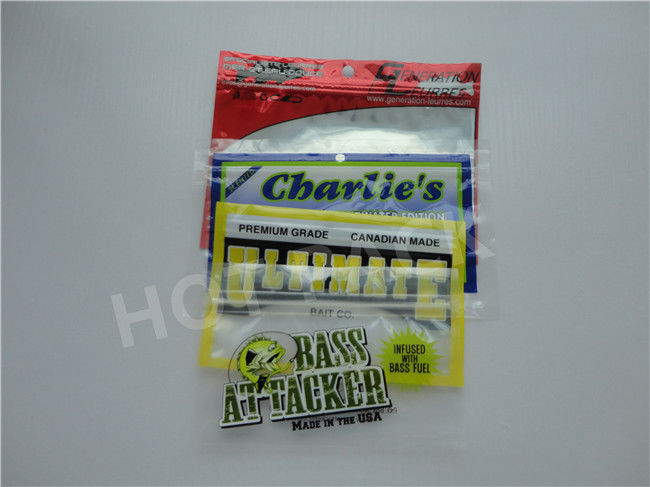 Wholesale Custom Printed Resealable Zipper Plastic Fishing Lure Bag with  Window Soft Plastic Lures Bag with Ziplock Manufacture and Factory