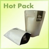 Factory sales ziplock stand up kraft paper bag