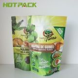 Stand Up Pouch Heat Sealable Food Grade Brown Kraft Paper Packaging