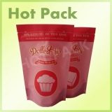 mylar heat seal bag resealable stand up pouch with window
